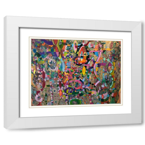 Moving up White Modern Wood Framed Art Print with Double Matting by Loebelsohn, Alise
