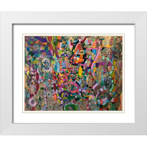 Moving up White Modern Wood Framed Art Print with Double Matting by Loebelsohn, Alise