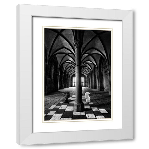 Querelle White Modern Wood Framed Art Print with Double Matting by David Senechal Photographie