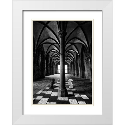 Querelle White Modern Wood Framed Art Print with Double Matting by David Senechal Photographie