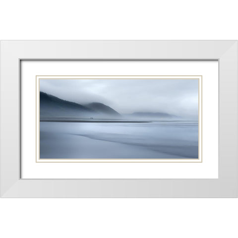 Summer Has Gone... White Modern Wood Framed Art Print with Double Matting by M. Garcia, Jesus