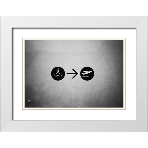 About To Leave White Modern Wood Framed Art Print with Double Matting by Palazon, Paco