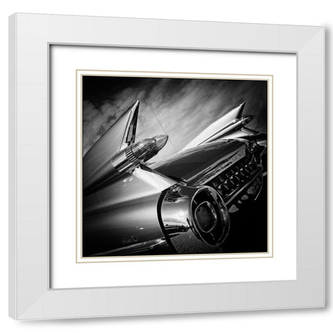 Untitled White Modern Wood Framed Art Print with Double Matting by Hanekamp, Bert