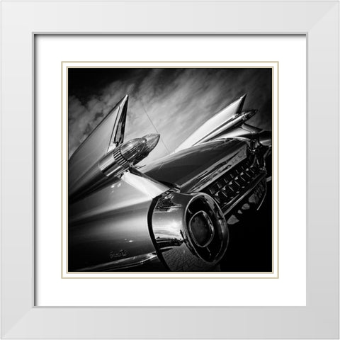 Untitled White Modern Wood Framed Art Print with Double Matting by Hanekamp, Bert