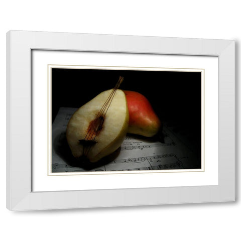 Still Life White Modern Wood Framed Art Print with Double Matting by Basa, Emine