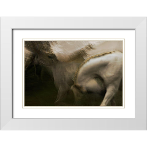 Flasing Of My Dream White Modern Wood Framed Art Print with Double Matting by Malovrh, Milan