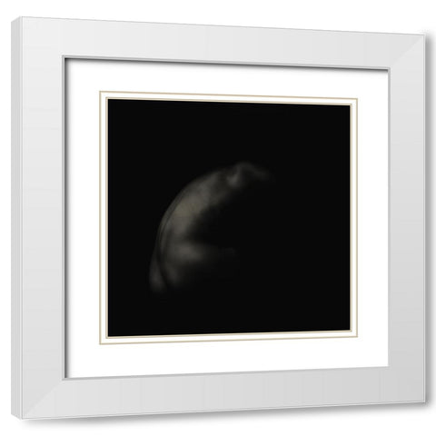 Male Nude White Modern Wood Framed Art Print with Double Matting by Marthinussen, Willy