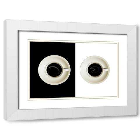 Contrast White Modern Wood Framed Art Print with Double Matting by Eisele, Stefan