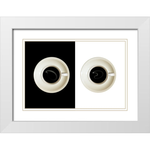 Contrast White Modern Wood Framed Art Print with Double Matting by Eisele, Stefan