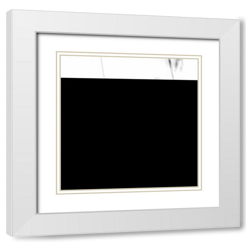Slalom White Modern Wood Framed Art Print with Double Matting by Cheli, Ivano