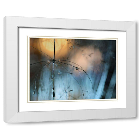 Almost Dark White Modern Wood Framed Art Print with Double Matting by Westum, Heidi