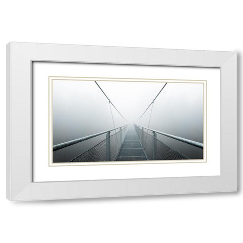 The Path To Infinity White Modern Wood Framed Art Print with Double Matting by Zimmermann, Max
