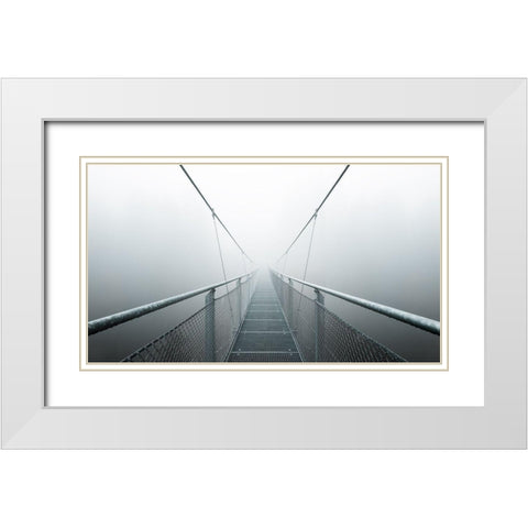 The Path To Infinity White Modern Wood Framed Art Print with Double Matting by Zimmermann, Max