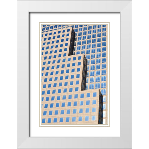The Stair Steps White Modern Wood Framed Art Print with Double Matting by Philippe-M