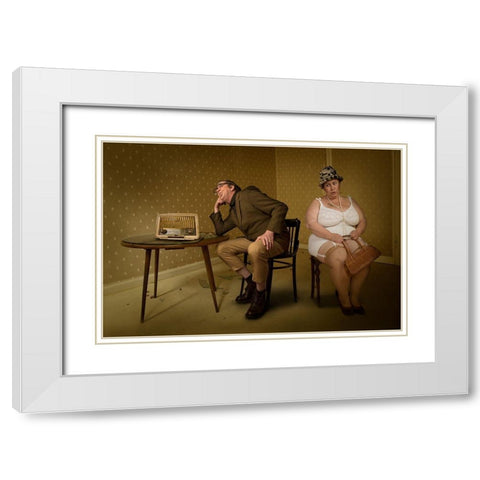 Love And Marriage Ii White Modern Wood Framed Art Print with Double Matting by Von Diepenbroek, Christine