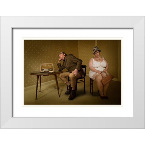 Love And Marriage Ii White Modern Wood Framed Art Print with Double Matting by Von Diepenbroek, Christine
