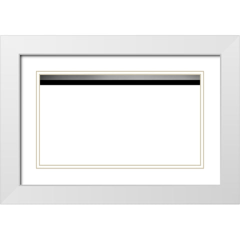 Cannon Beach White Modern Wood Framed Art Print with Double Matting by Rak, Martin