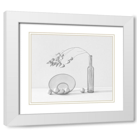 Untitled White Modern Wood Framed Art Print with Double Matting by Lazarov -, Dimitar