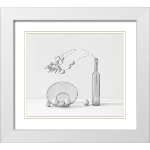 Untitled White Modern Wood Framed Art Print with Double Matting by Lazarov -, Dimitar