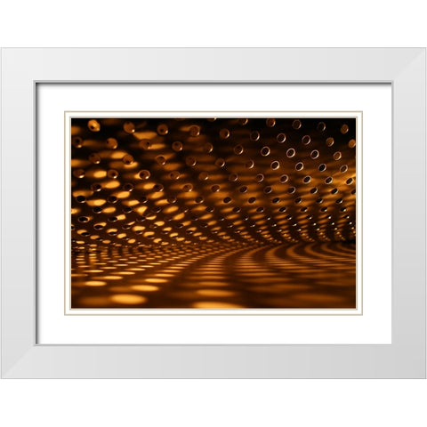 Lichter White Modern Wood Framed Art Print with Double Matting by Nika, Cristina