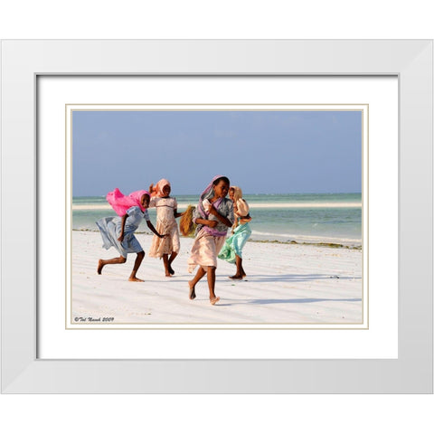 Z1 White Modern Wood Framed Art Print with Double Matting by Taln