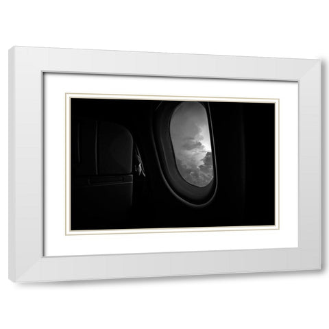Bonding With God White Modern Wood Framed Art Print with Double Matting by Rozenzvig, Carmit