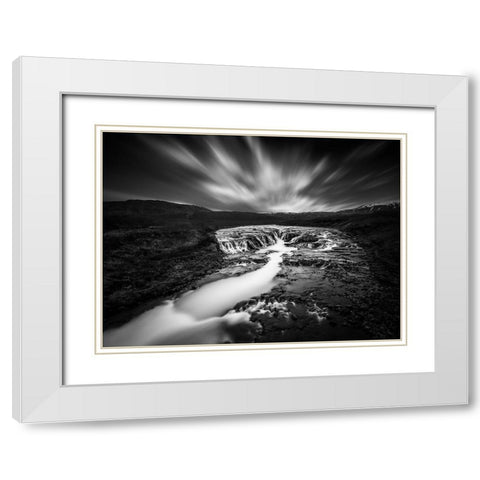 The Hidden Vista White Modern Wood Framed Art Print with Double Matting by Kahila, Janne