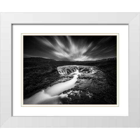 The Hidden Vista White Modern Wood Framed Art Print with Double Matting by Kahila, Janne