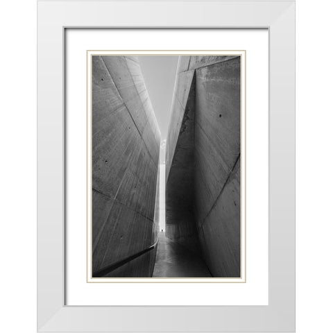 Between Two Worlds White Modern Wood Framed Art Print with Double Matting by P Neto, Filipe