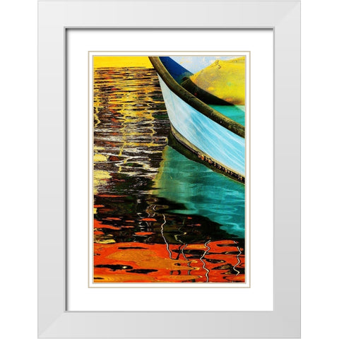 Boat   Ll White Modern Wood Framed Art Print with Double Matting by Hason, Eli