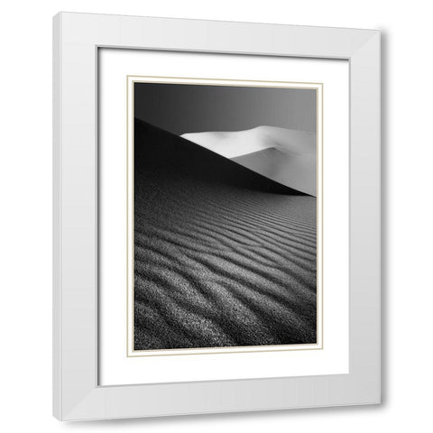 An Ice Hill In Desert ! White Modern Wood Framed Art Print with Double Matting by Barootkoob, Ali