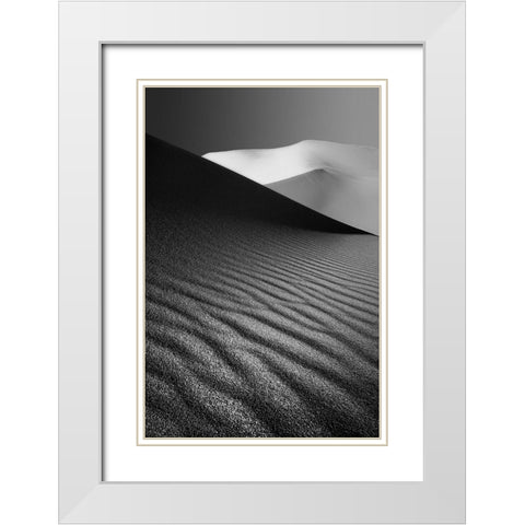 An Ice Hill In Desert ! White Modern Wood Framed Art Print with Double Matting by Barootkoob, Ali