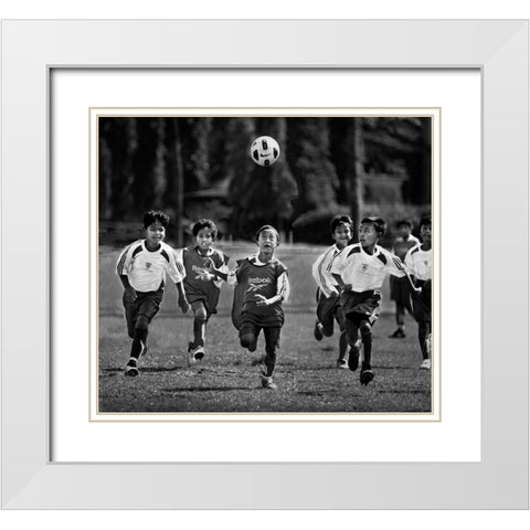 The Future National Team White Modern Wood Framed Art Print with Double Matting by Kisworo, Sebastian