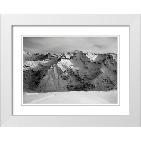 Writing Life Line White Modern Wood Framed Art Print with Double Matting by Svoboda Mqep, Peter
