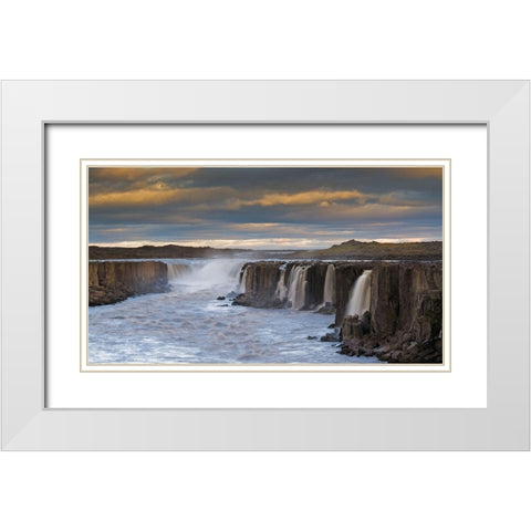 Midsummer Night White Modern Wood Framed Art Print with Double Matting by Wrobel, Karsten