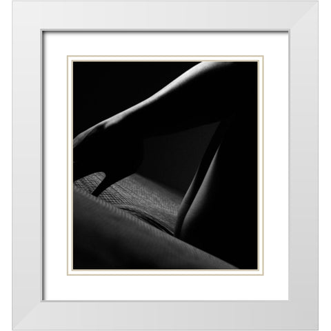 Tokyo Sonata White Modern Wood Framed Art Print with Double Matting by Schottstaedt, Erik