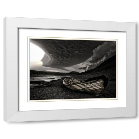 Murky White Modern Wood Framed Art Print with Double Matting by H. Ingibergsson, Torsteinn