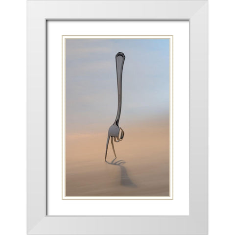 The Walker White Modern Wood Framed Art Print with Double Matting by Caballero, David