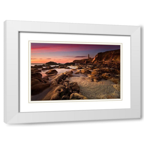 My Refugee White Modern Wood Framed Art Print with Double Matting by Penicheiro, Paulo