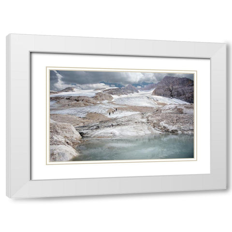 Expedition To The Glacier White Modern Wood Framed Art Print with Double Matting by Auf Dem, Andrea