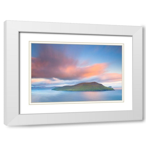 Hestur White Modern Wood Framed Art Print with Double Matting by Coppari, Claudio