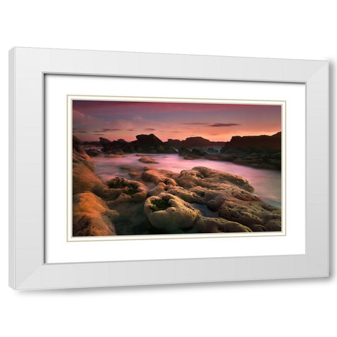 The Other Side White Modern Wood Framed Art Print with Double Matting by Penicheiro, Paulo