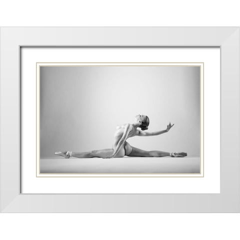 Untitled White Modern Wood Framed Art Print with Double Matting by Branicki, Arkadiusz