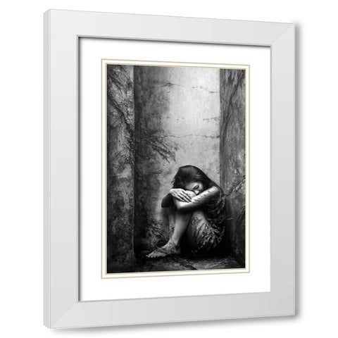Life Goes On White Modern Wood Framed Art Print with Double Matting by Kisworo, Sebastian
