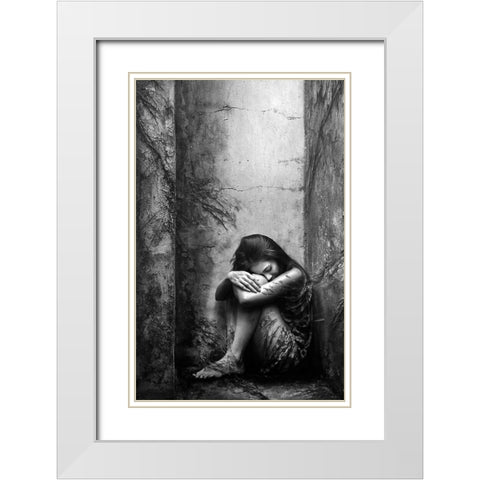 Life Goes On White Modern Wood Framed Art Print with Double Matting by Kisworo, Sebastian