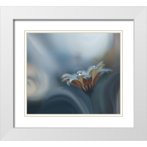 Infinite Longing... White Modern Wood Framed Art Print with Double Matting by Nan, Juliana