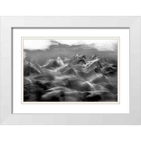 Dir White Modern Wood Framed Art Print with Double Matting by Malovrh, Milan
