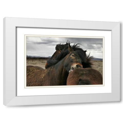 Close White Modern Wood Framed Art Print with Double Matting by Ingibergsson, Bragi