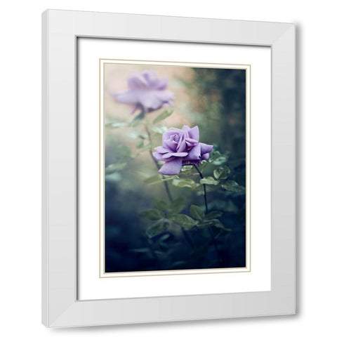 Untitled White Modern Wood Framed Art Print with Double Matting by Ajkabajka