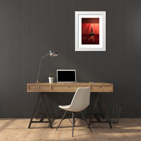 Spending Cuts On Personnel White Modern Wood Framed Art Print with Double Matting by Perrone, Antonio